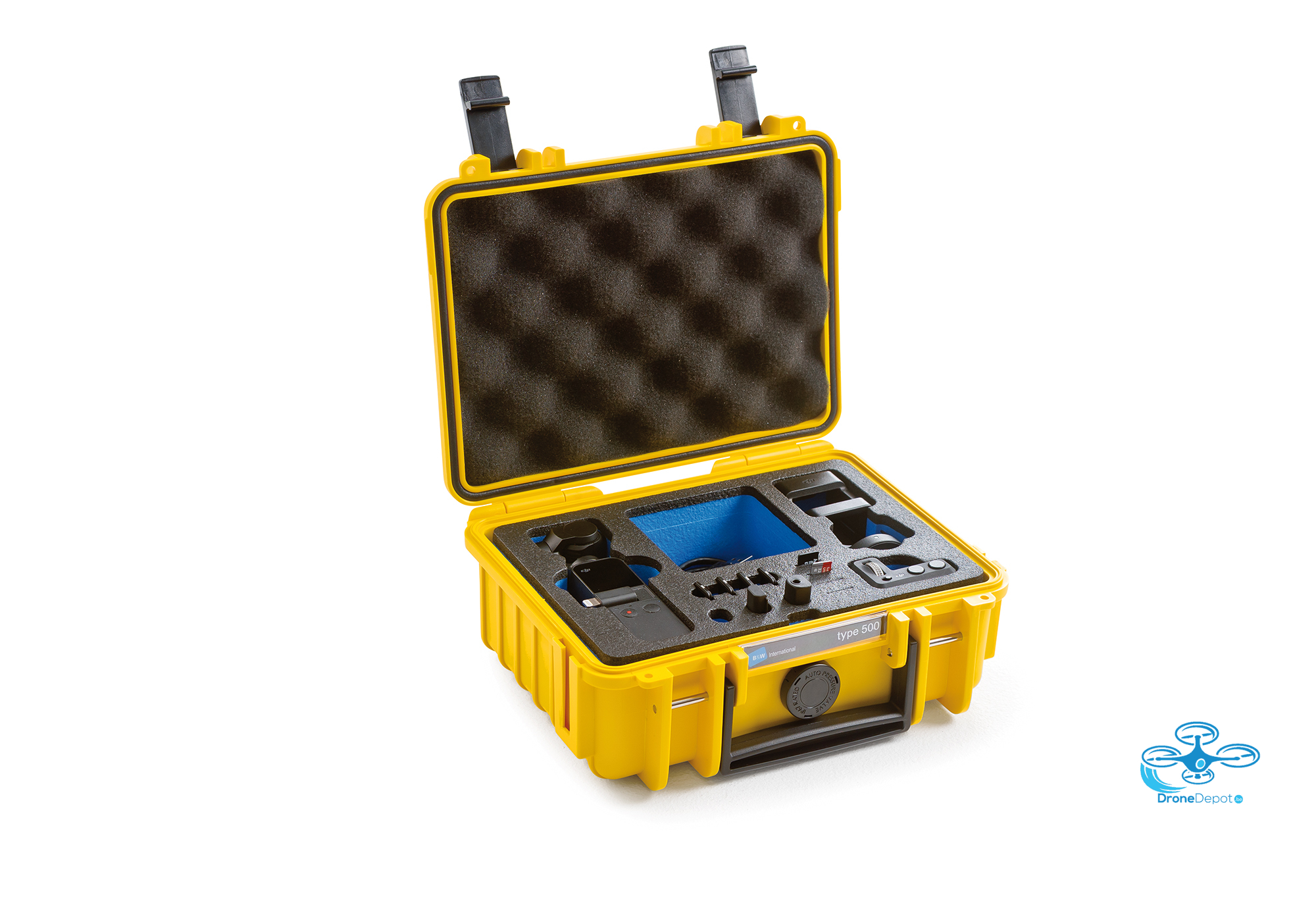 B&W Flightcase type 500 DJI Osmo Pocket - geel - dronedepot